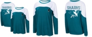 G-III 4Her by Carl Banks Women's Teal San Jose Sharks Pop Fly Long Sleeve T-shirt